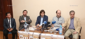 Пресс-конференция при участии квартета имени Бородина
