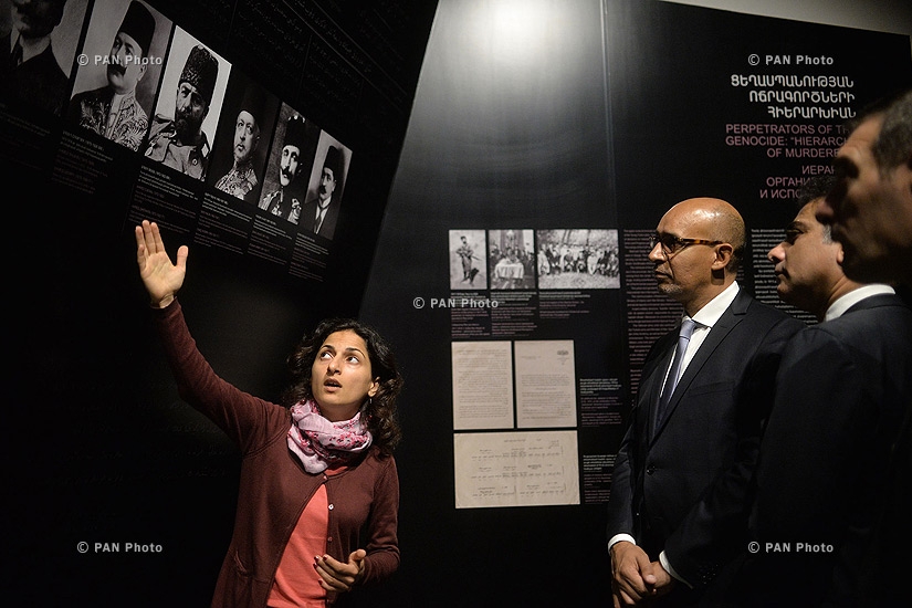 French Secretary of State for European Affairs Harlem Désir visits Tsitsernakaberd Memorial and Armenian Genocide Museum-Institute