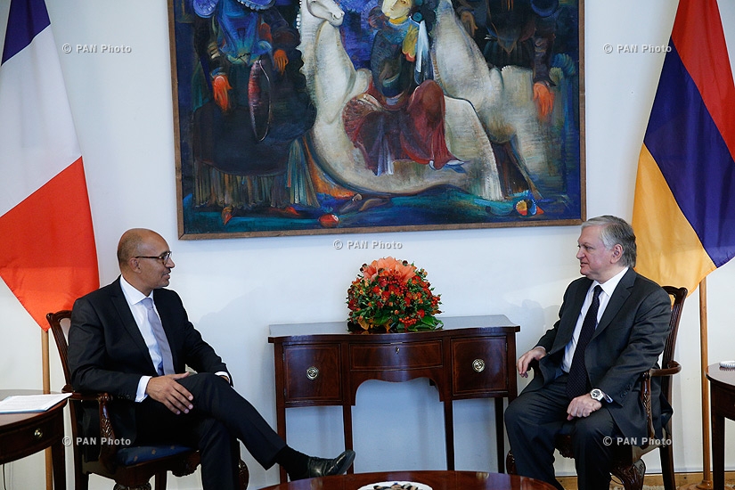 ՀՀ ԱԳ նախարար Էդվարդ Նալբանդյանն ընդունել է Ֆրանսիայի Եվրոպական հարցերի Պետքարտուղար Հառլեմ Դեզիրին