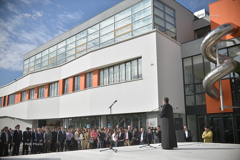 Official opening of Armenia's first fab labs (fabrication laboratories) and the groundbreaking ceremony for the new building of Ayb Middle School