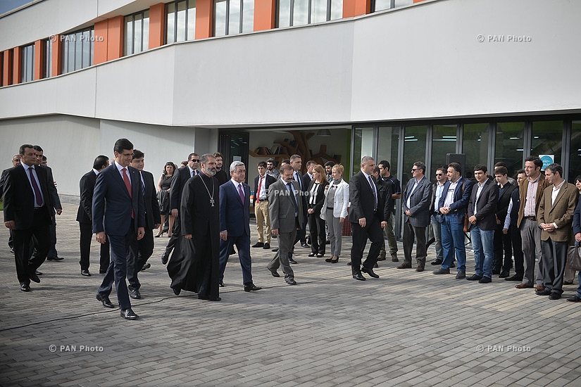 Official opening of Armenia's first fab labs (fabrication laboratories) and the groundbreaking ceremony for the new building of Ayb Middle School