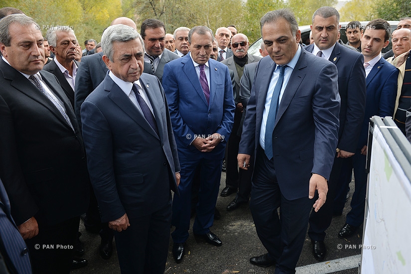 Նախագահ Սերժ Սարգսյանի աշխատանքային այցը Սյունիքի մարզ