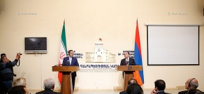 Совместная пресс-конференция премьер-миниситра Армении Овика Абрамяна и первого заместителя Президента Ирана Эсхака Джахангири