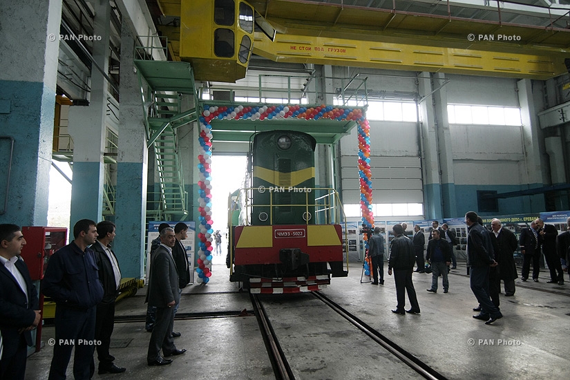 Solemn ceremony of a renovated locomotive commissioning of the 'South Caucasian Railway' 