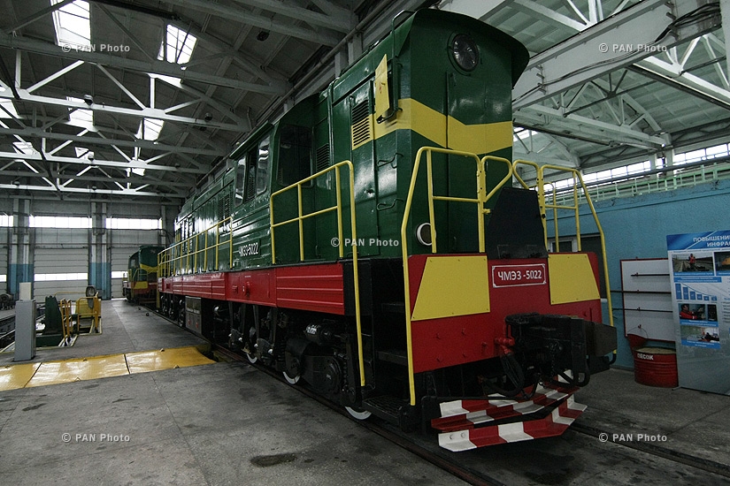 Solemn ceremony of a renovated locomotive commissioning of the 'South Caucasian Railway' 