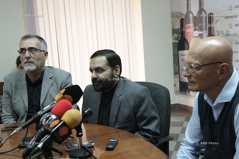 Press conference of monuments specialist Samvel Karapetyan and director of the Center for Culture of the Embassy of Iran Mejid Meshki 