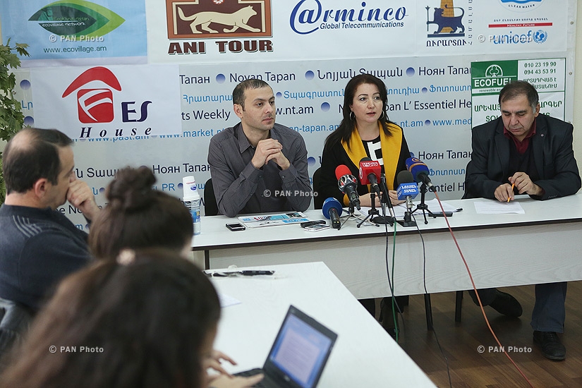 Քաղաքագետ, «Չեք անցկացնի» ախաձեռնության անդամ Արմեն Գրիգորյանի և «Թրանսփարենսի ինթերնեշնլ» հասարակական կազմակերպության իրավախորհրդատու Հերիքնազ Տիգրանյանի մամուլի ասուլիսը