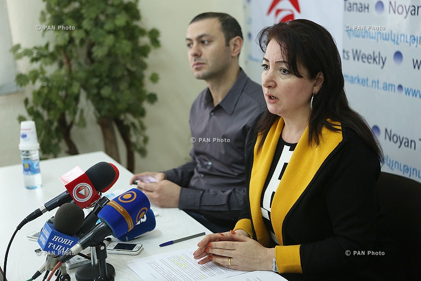 Քաղաքագետ, «Չեք անցկացնի» ախաձեռնության անդամ Արմեն Գրիգորյանի և «Թրանսփարենսի ինթերնեշնլ» հասարակական կազմակերպության իրավախորհրդատու Հերիքնազ Տիգրանյանի մամուլի ասուլիսը