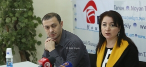 Քաղաքագետ, «Չեք անցկացնի» ախաձեռնության անդամ Արմեն Գրիգորյանի և «Թրանսփարենսի ինթերնեշնլ» հասարակական կազմակերպության իրավախորհրդատու Հերիքնազ Տիգրանյանի մամուլի ասուլիսը 