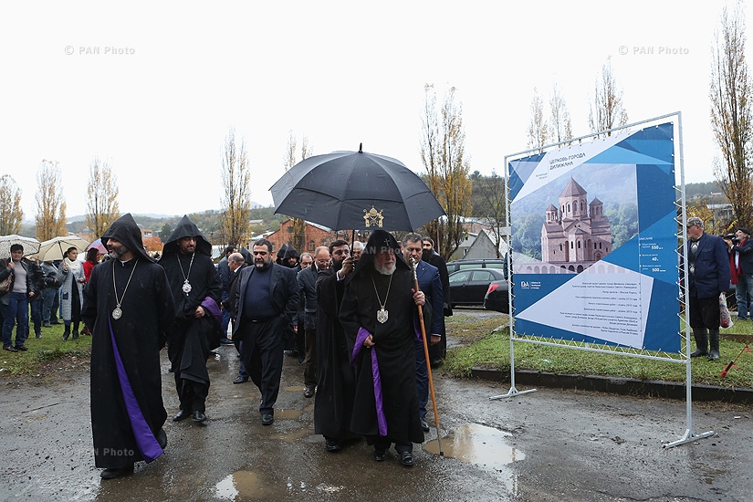 В Дилижане состоялась церемония освящения участка для строительства в городе первой церкви