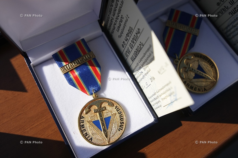 45 employees of Armenia's Ministry of Territorial Administration and Emergency Situations receive medals, diplomas for passing the INSARAG external qualification