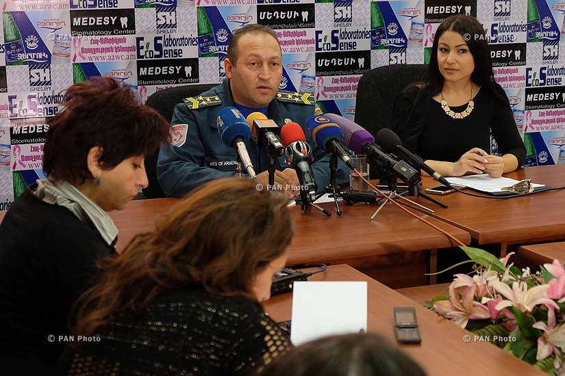 Press conference of Hovhannes Khangeldyan,  Head of RA MTAES Crisis Management Center