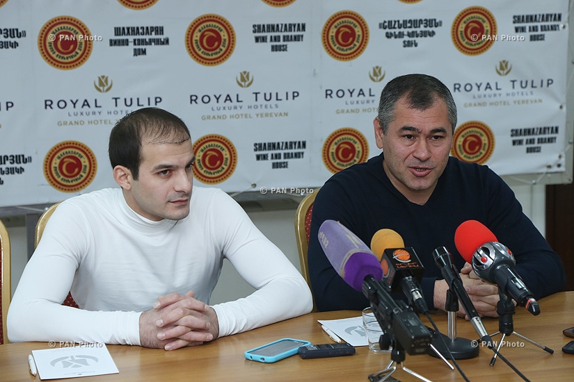 Press conference of Armenian artistic gymnastics team head coach Hakob Serobyan and the bronze medalist of the World Gymnastics Championship Harutyun Merdinyan 