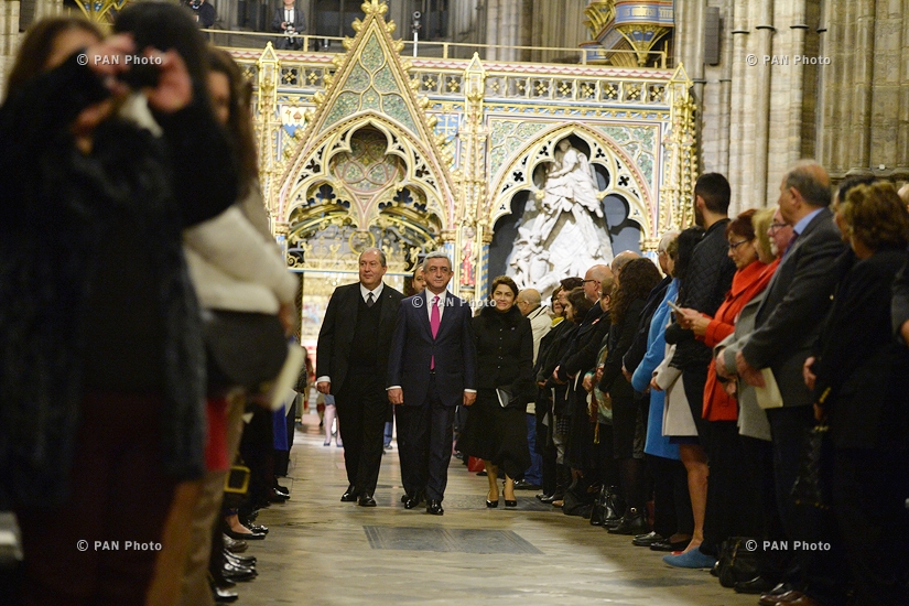 В Лондоне состоялась поминальная церемония, посвященная причисленным к лику святых жертвам Геноцида армян