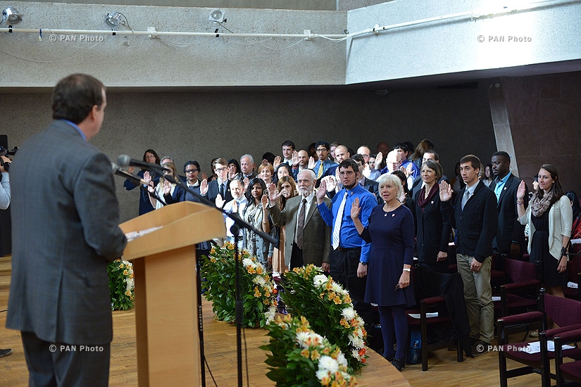Inauguration ceremony of Peace Corps volunteers' new group 