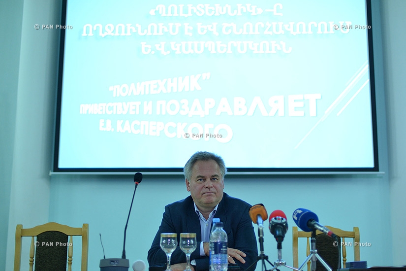 Генеральный директор компании «Лаборатория Касперского» Евгений Касперский посетил Национальный политехнический университет Армении