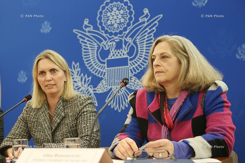 Press conference of the Deputy Assistant Secretary of State for Europe and Eurasia Bridget Brink