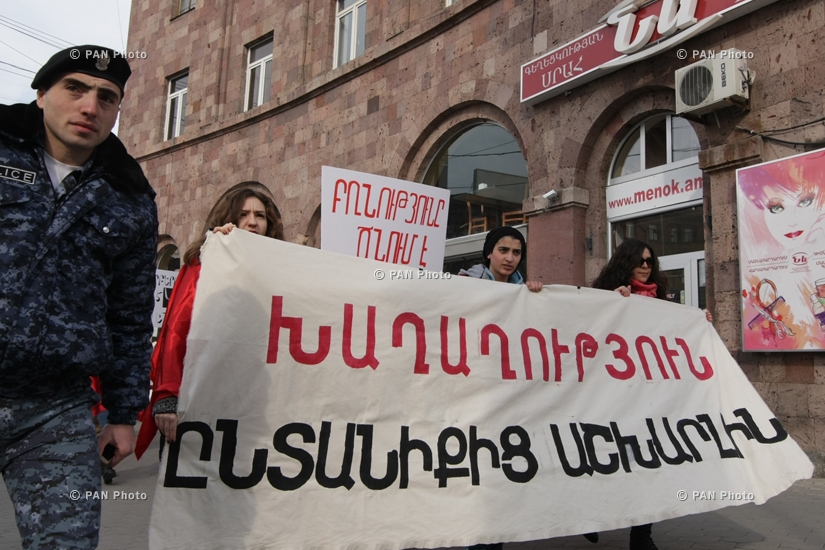 “Stop Violence against Women” Coalition's march in Yerevan 