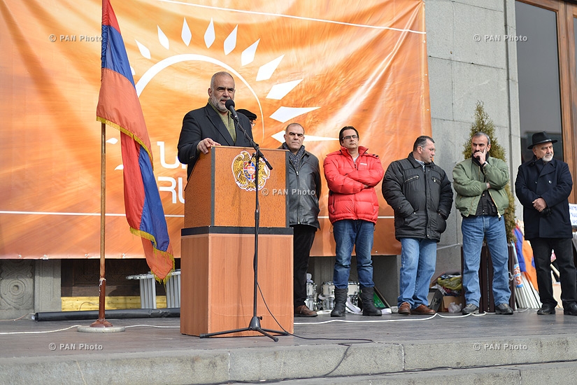 Press conference of 'New Armenia' Public Salvation Front's members