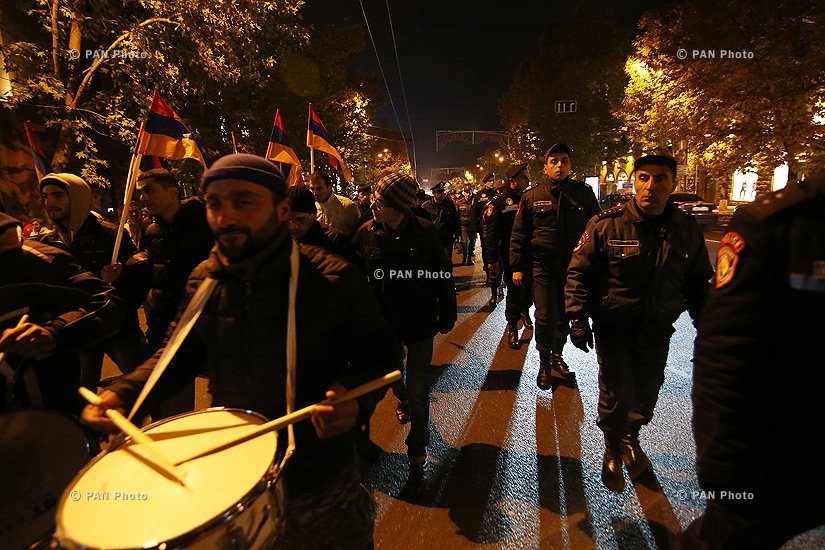 “New Armenia” Public Salvation Front's rally against constitutional amendments: Day 2