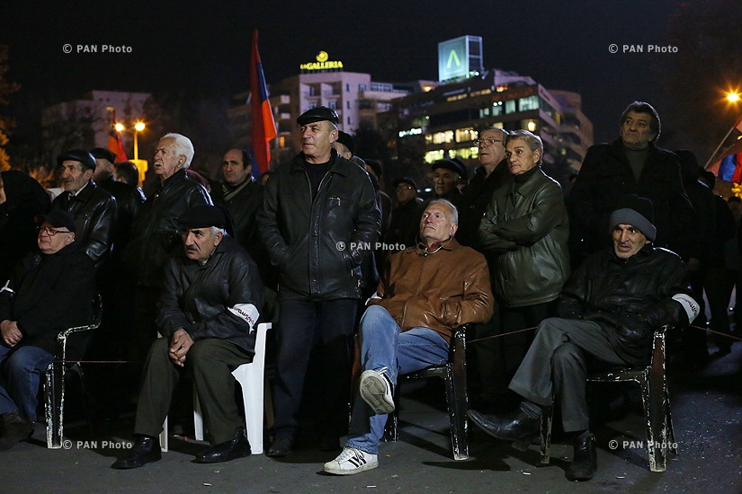 “New Armenia” Public Salvation Front's rally against constitutional amendments: Day 2