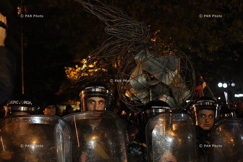 “New Armenia” Public Salvation Front's rally against constitutional amendments: Day 2