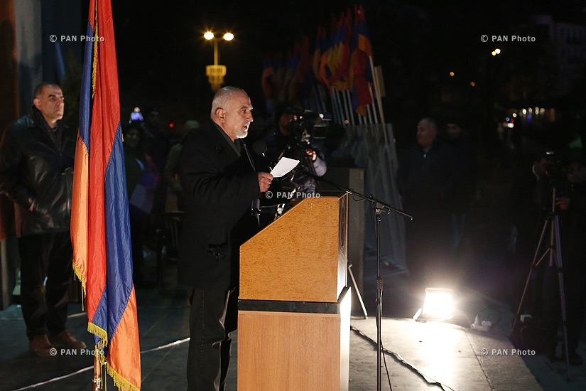 “New Armenia” Public Salvation Front's rally against constitutional amendments: Day 2