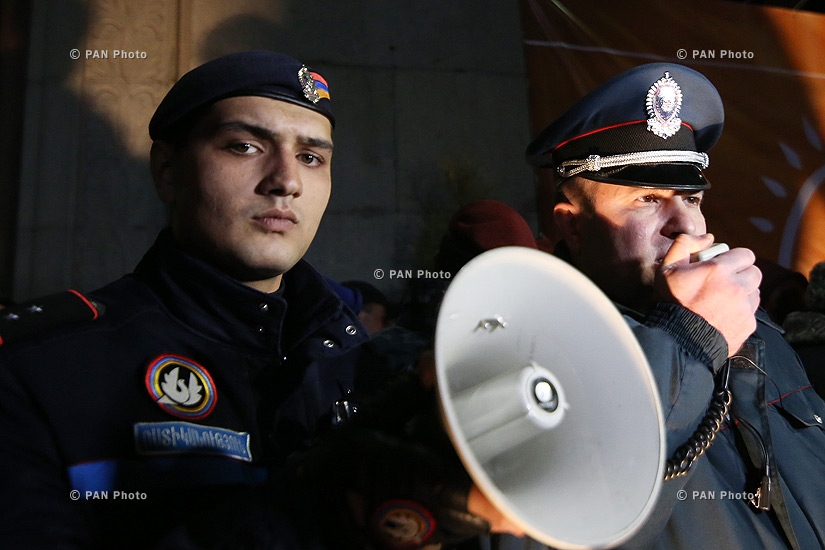 “New Armenia” Public Salvation Front's rally against constitutional amendments: Day 2