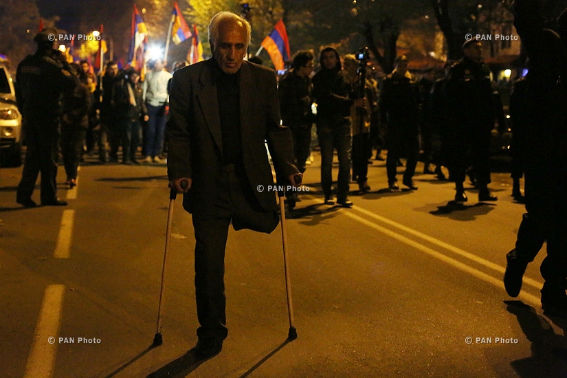 “New Armenia” Public Salvation Front's rally against constitutional amendments: Day 2