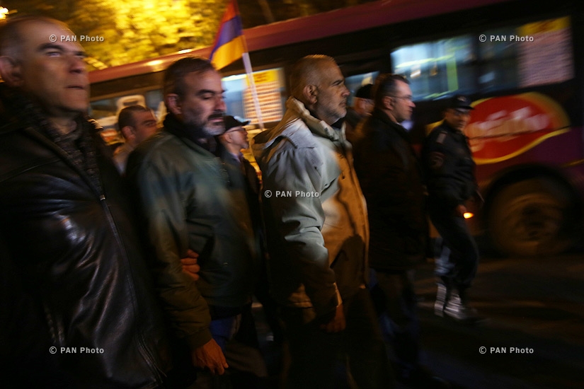 “New Armenia” Public Salvation Front's rally against constitutional amendments: Day 2