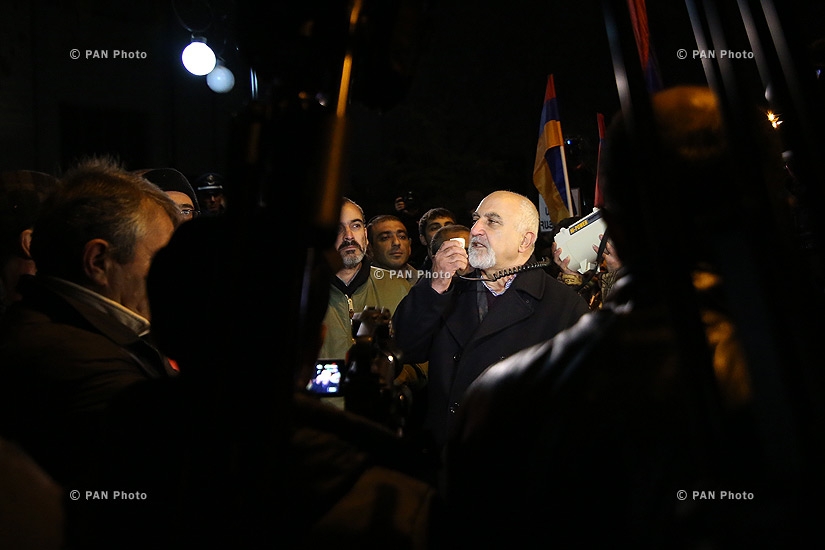 “New Armenia” Public Salvation Front's rally against constitutional amendments: Day 2