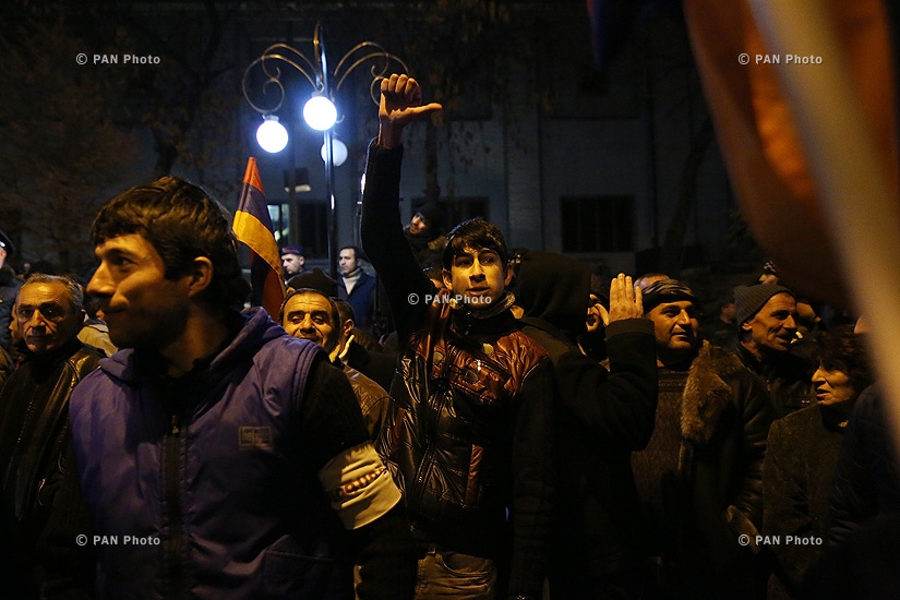 “New Armenia” Public Salvation Front's rally against constitutional amendments: Day 2