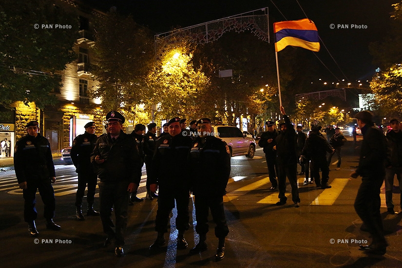 “New Armenia” Public Salvation Front's rally against constitutional amendments: Day 2