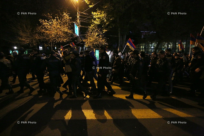 “New Armenia” Public Salvation Front's rally against constitutional amendments: Day 2