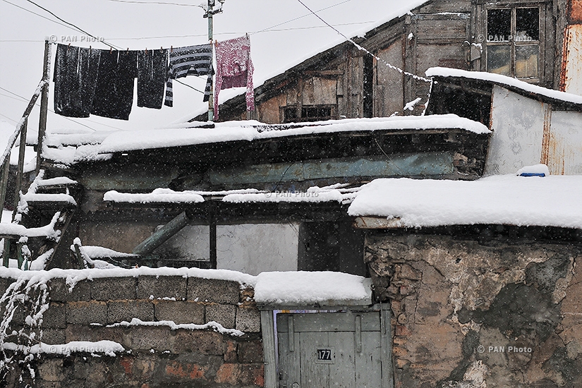 First snow in Yerevan