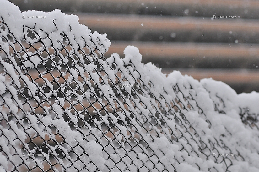 First snow in Yerevan