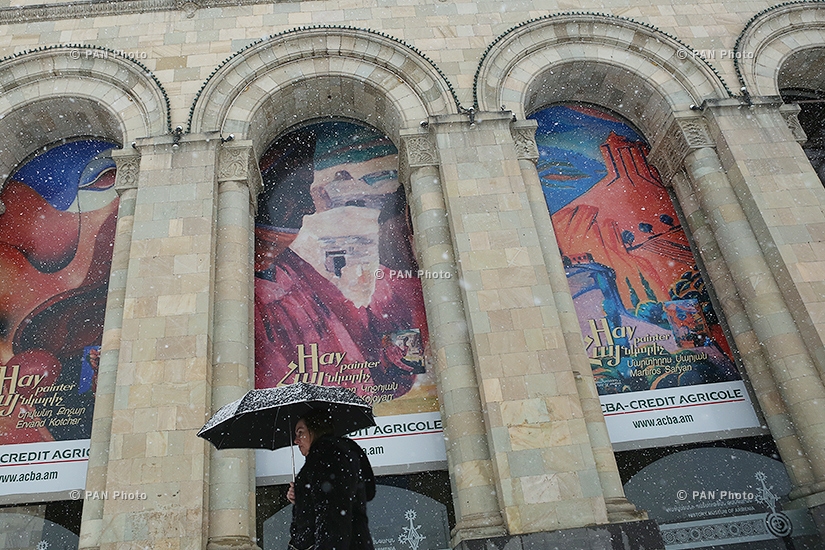 First snow in Yerevan