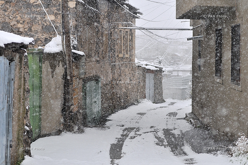 First snow in Yerevan