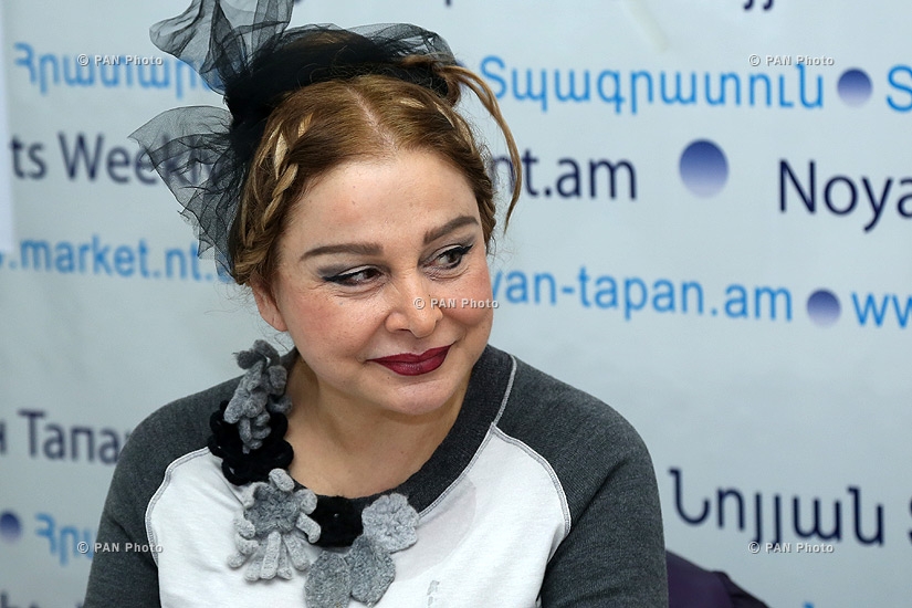 Press conference of American Armenian poetess Sona Van