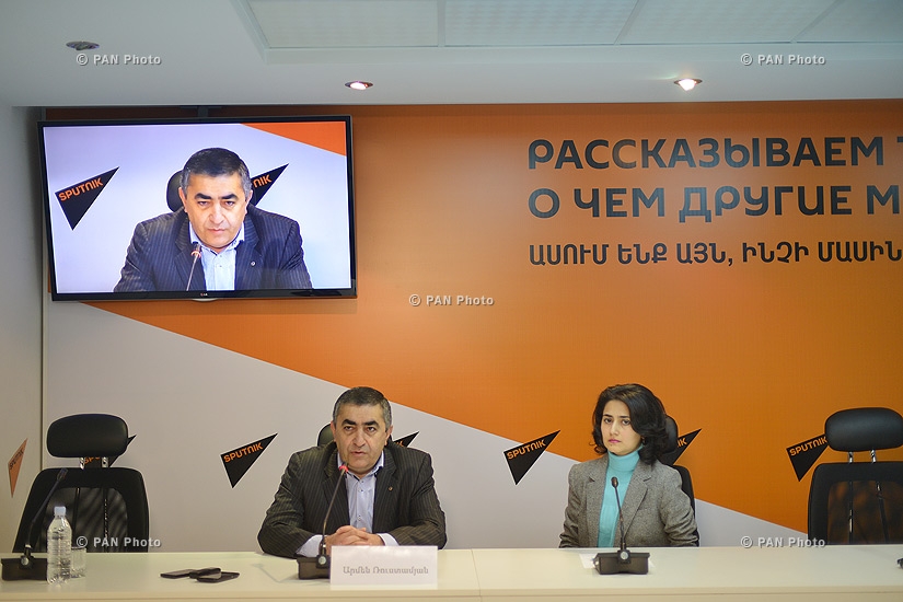 Пресс-конференция главы фракции АРФД Армена Рустамяна