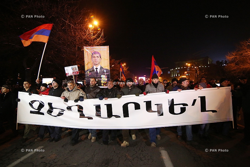 “New Armenia” Public Salvation Front's rally against constitutional amendments: Day 4