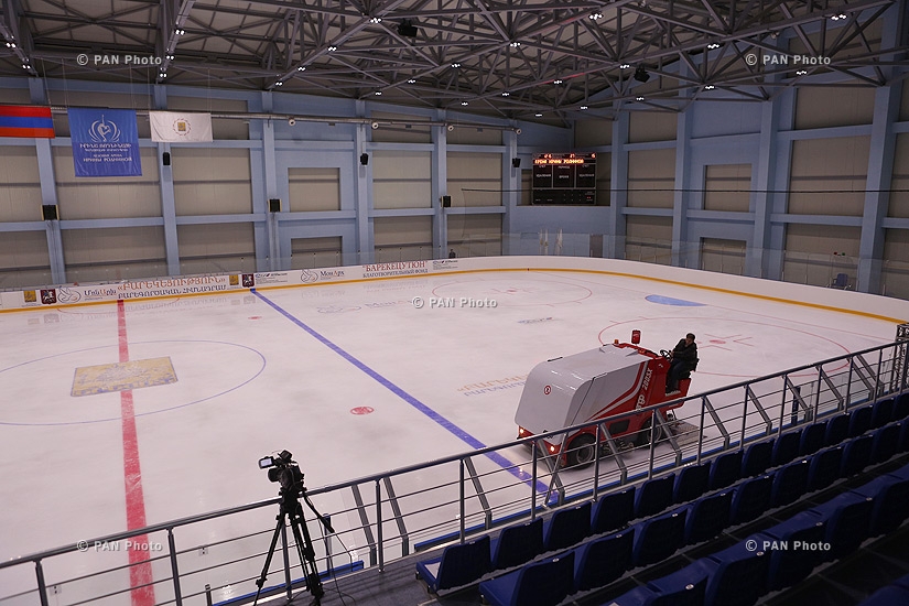 Opening of Yerevan youth sport school of figure skating and ice-hockey after Irina Rodnina