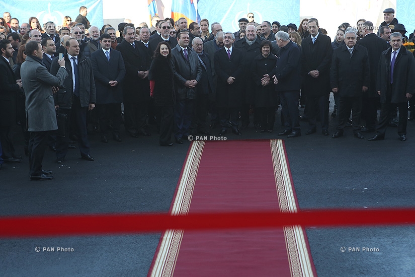 Opening of Yerevan youth sport school of figure skating and ice-hockey after Irina Rodnina