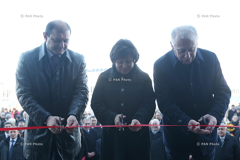 Opening of Yerevan youth sport school of figure skating and ice-hockey after Irina Rodnina