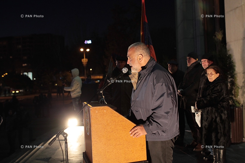 “New Armenia” Public Salvation Front's rally against constitutional amendments: Day 5