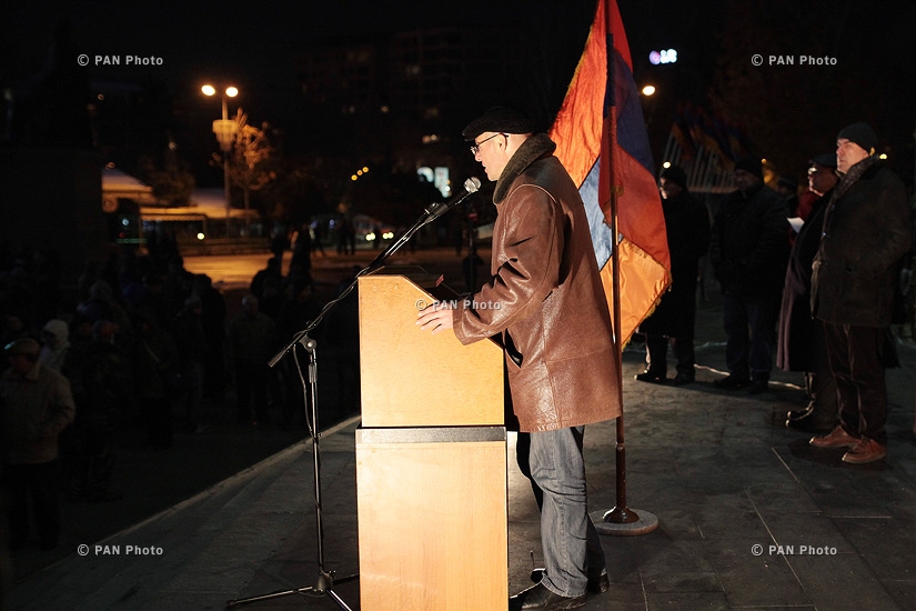 “New Armenia” Public Salvation Front's rally against constitutional amendments: Day 5