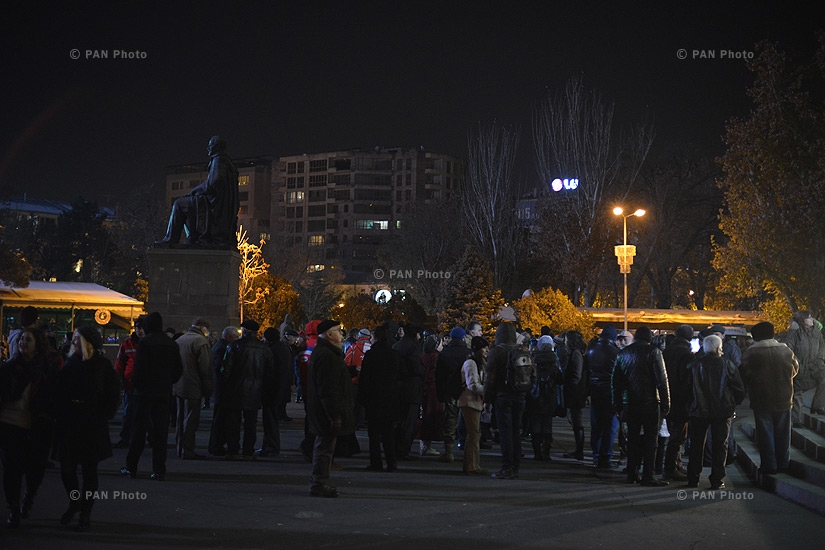 “New Armenia” Public Salvation Front's rally against constitutional amendments: Day 5