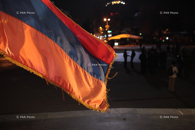 “New Armenia” Public Salvation Front's rally against constitutional amendments: Day 5