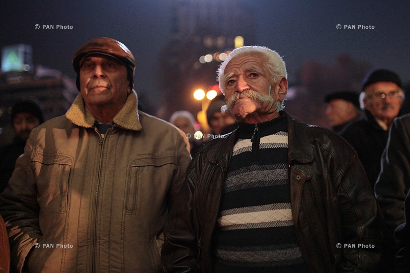 “New Armenia” Public Salvation Front's rally against constitutional amendments: Day 5