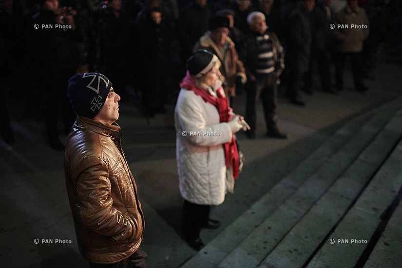 “New Armenia” Public Salvation Front's rally against constitutional amendments: Day 5